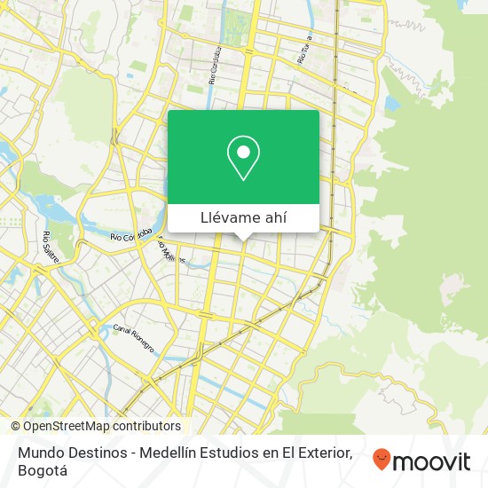 Mapa de Mundo Destinos - Medellín Estudios en El Exterior