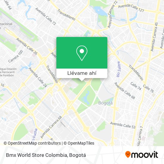 Mapa de Bmx World Store Colombia