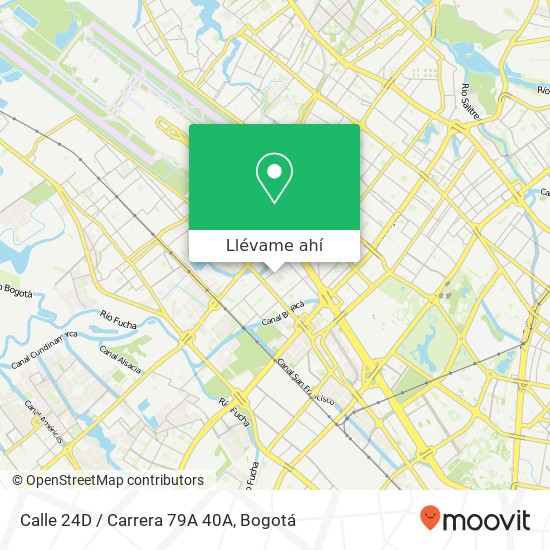 Mapa de Calle 24D / Carrera 79A 40A