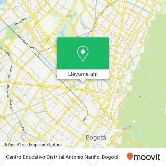 Mapa de Centro Educativo Distrital Antonio Nariño