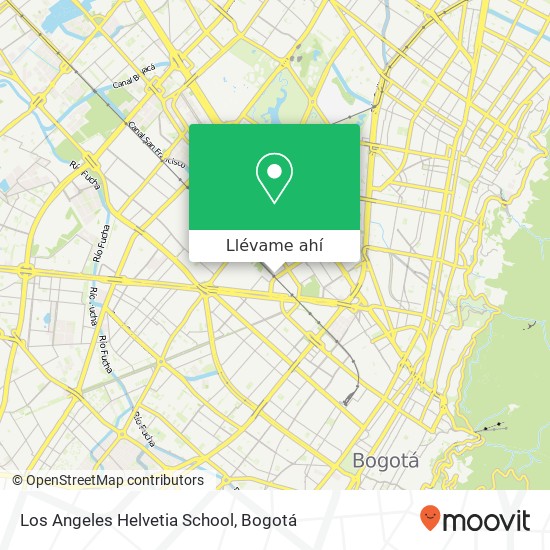 Mapa de Los Angeles Helvetia School