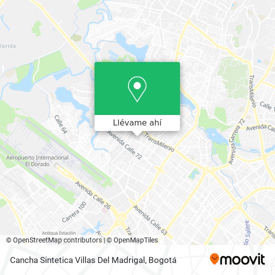 Mapa de Cancha Sintetica Villas Del Madrigal