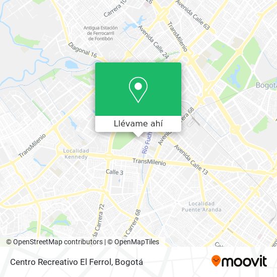 Mapa de Centro Recreativo El Ferrol