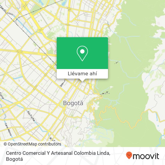 Mapa de Centro Comercial Y Artesanal Colombia Linda