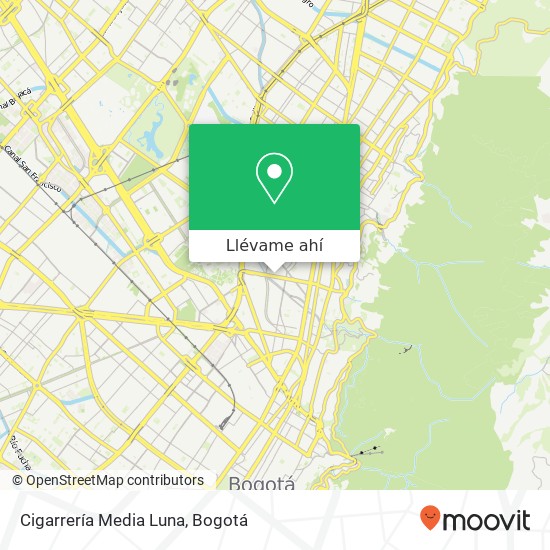Mapa de Cigarrería Media Luna