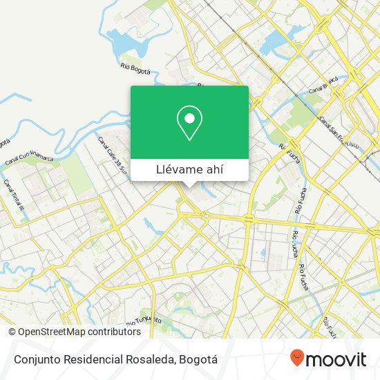 Mapa de Conjunto Residencial Rosaleda