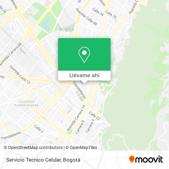 Mapa de Servicio Tecnico Celular