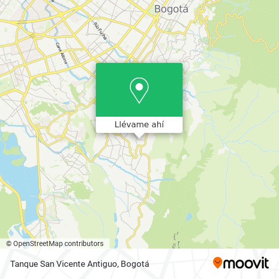 Mapa de Tanque San Vicente Antiguo