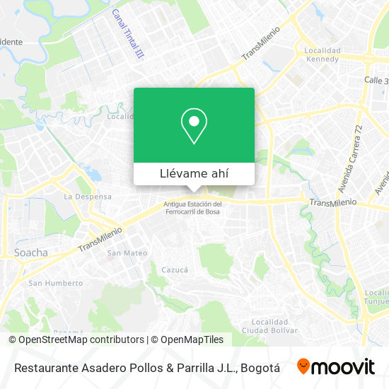 Mapa de Restaurante Asadero Pollos & Parrilla J.L.