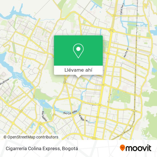 Mapa de Cigarrería Colina Express
