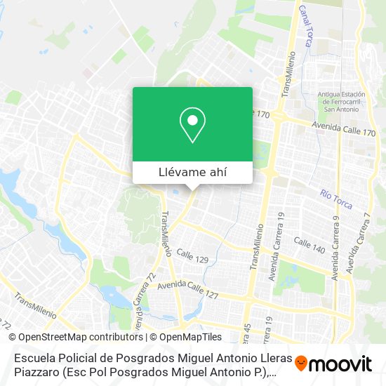 Mapa de Escuela Policial de Posgrados Miguel Antonio Lleras Piazzaro (Esc Pol Posgrados Miguel Antonio P.)