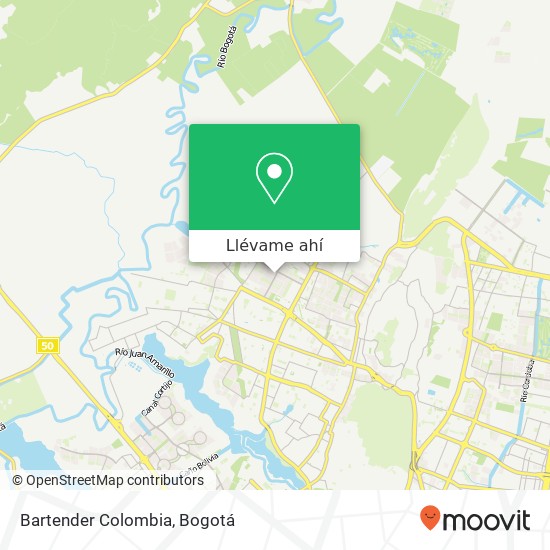 Mapa de Bartender Colombia