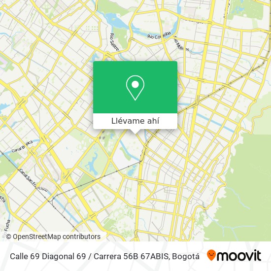 Mapa de Calle 69 Diagonal 69 / Carrera 56B 67ABIS