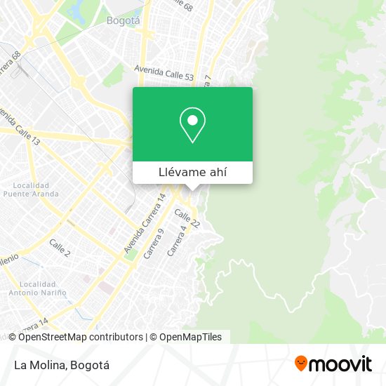 Mapa de La Molina