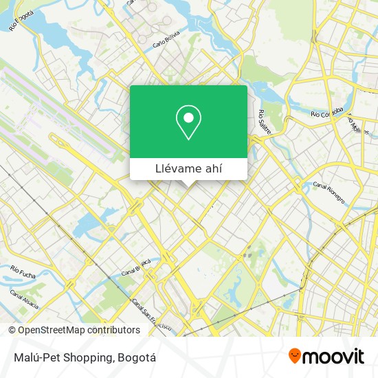 Mapa de Malú-Pet Shopping
