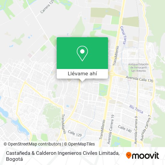 Mapa de Castañeda & Calderon Ingenieros Civiles Limitada