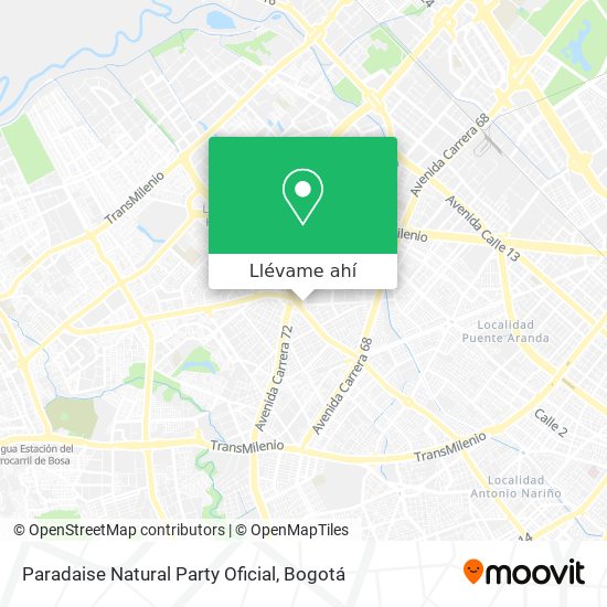 Mapa de Paradaise Natural Party Oficial