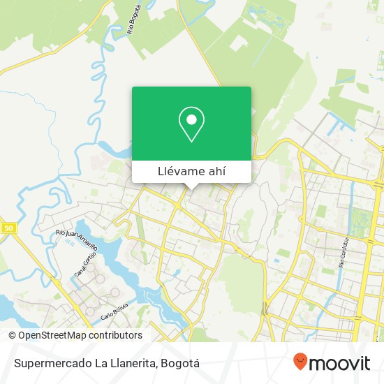 Mapa de Supermercado La Llanerita