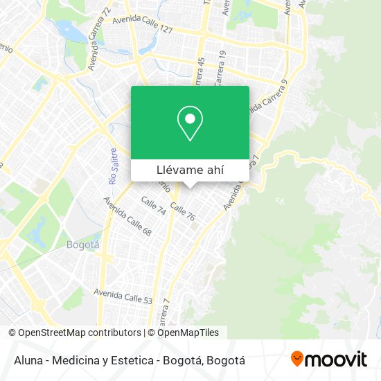 Mapa de Aluna - Medicina y Estetica - Bogotá