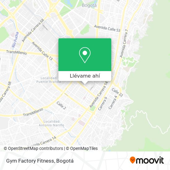 Mapa de Gym Factory Fitness