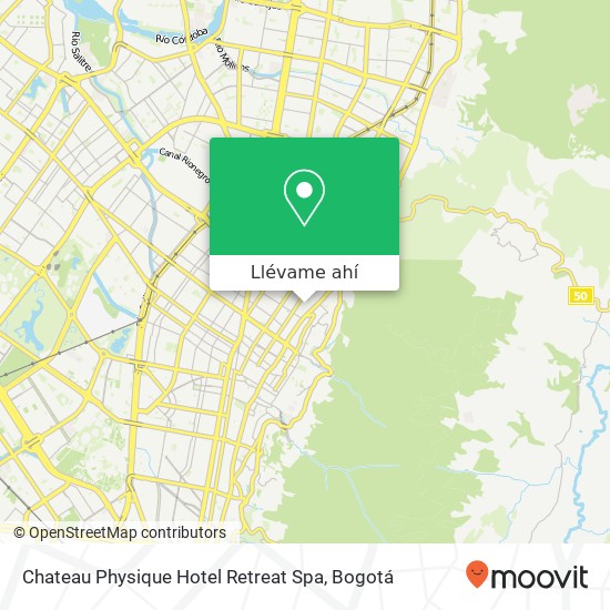 Mapa de Chateau Physique Hotel Retreat Spa