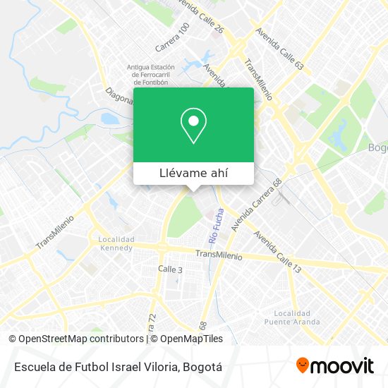 Mapa de Escuela de Futbol Israel Viloria
