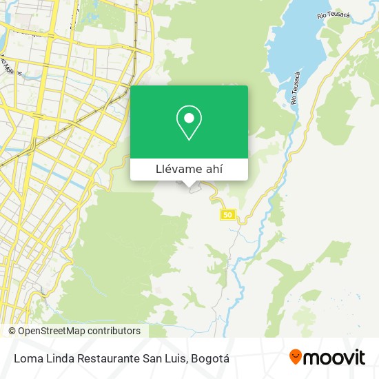 Mapa de Loma Linda Restaurante San Luis