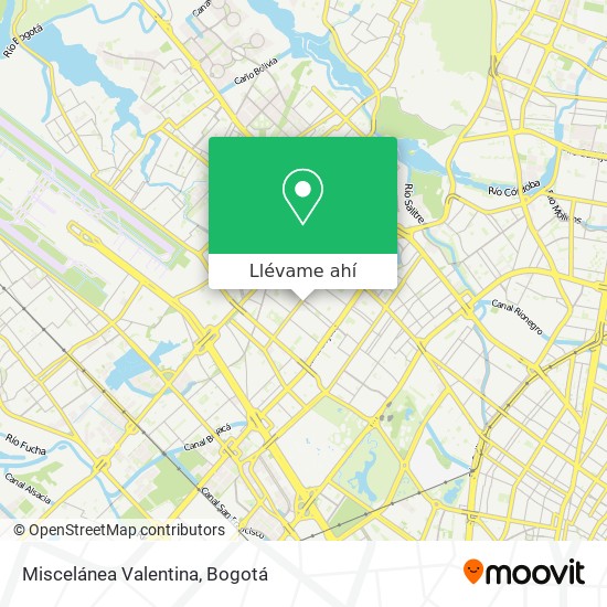 Mapa de Miscelánea Valentina