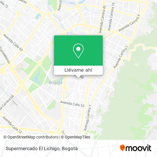 Mapa de Supermercado El Lichigo