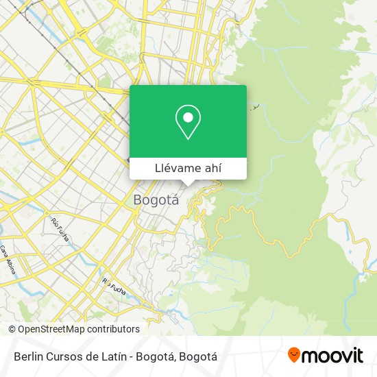 Mapa de Berlin Cursos de Latín - Bogotá