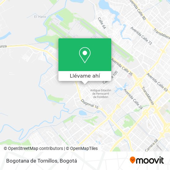 Mapa de Bogotana de Tornillos