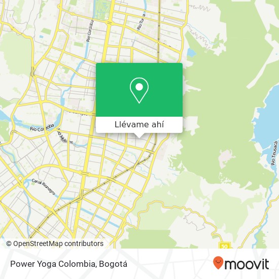Mapa de Power Yoga Colombia