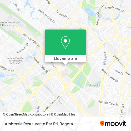 Mapa de Ambrosia Restaurante Bar Rd