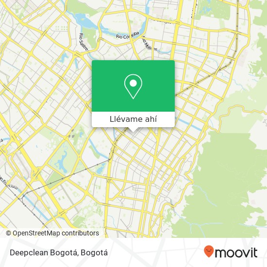 Mapa de Deepclean Bogotá