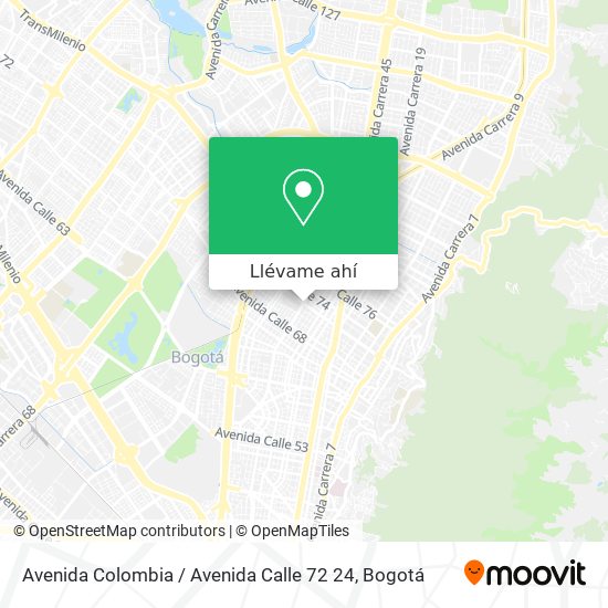 Mapa de Avenida Colombia / Avenida Calle 72 24