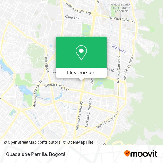 Mapa de Guadalupe Parrilla