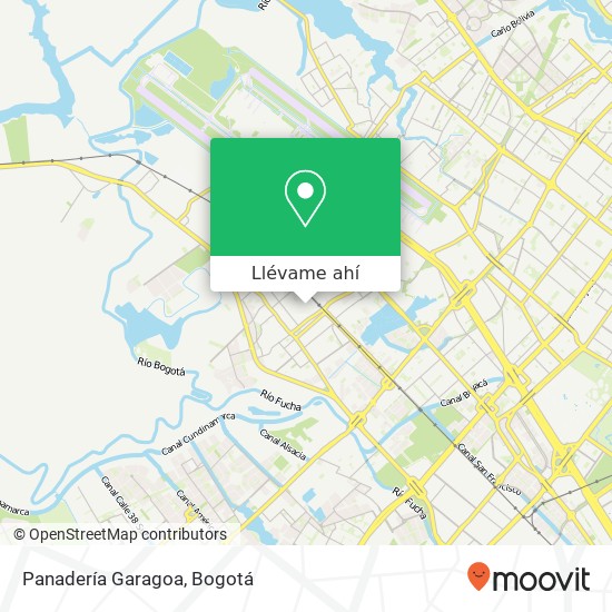 Mapa de Panadería Garagoa