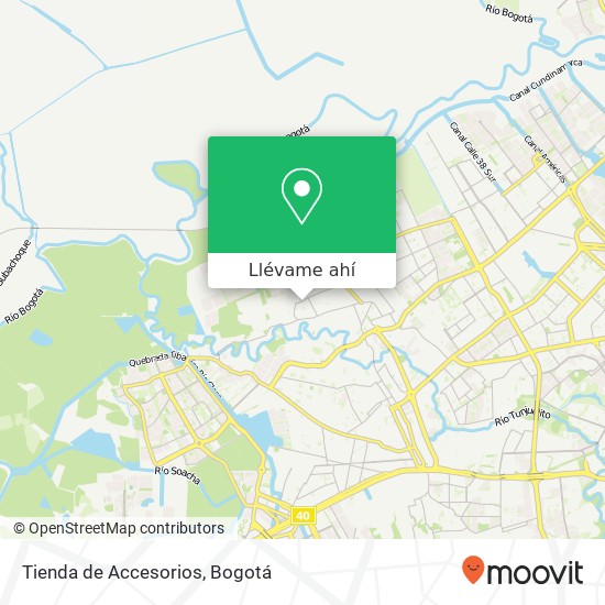 Mapa de Tienda de Accesorios