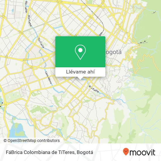 Mapa de FáBrica Colombiana de TíTeres