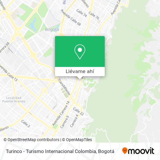 Mapa de Turinco - Turismo Internacional Colombia