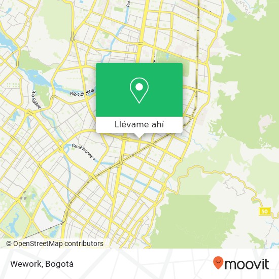 Mapa de Wework