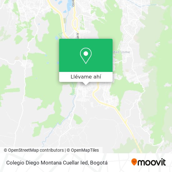 Mapa de Colegio Diego Montana Cuellar Ied