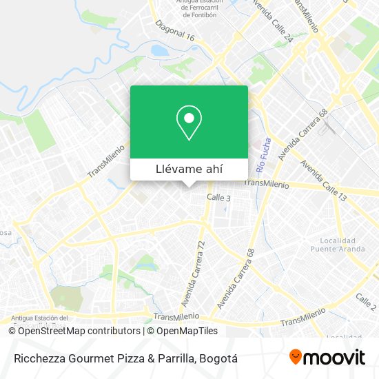 Mapa de Ricchezza Gourmet Pizza & Parrilla