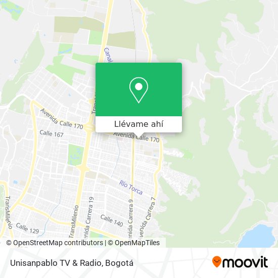 Mapa de Unisanpablo TV & Radio