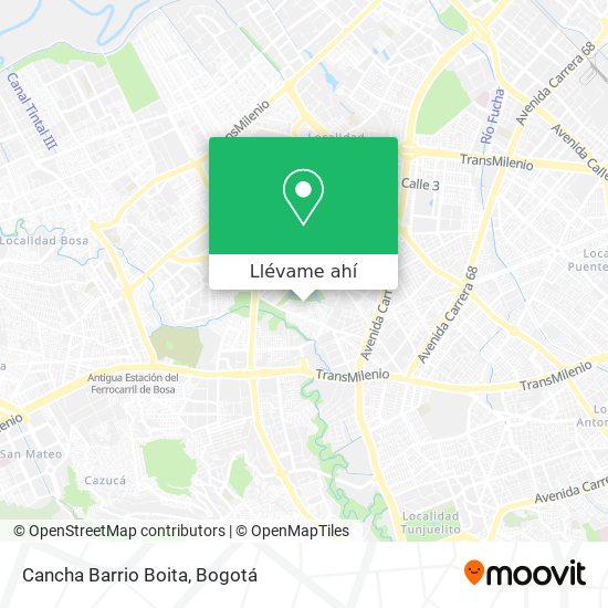 Mapa de Cancha Barrio Boita