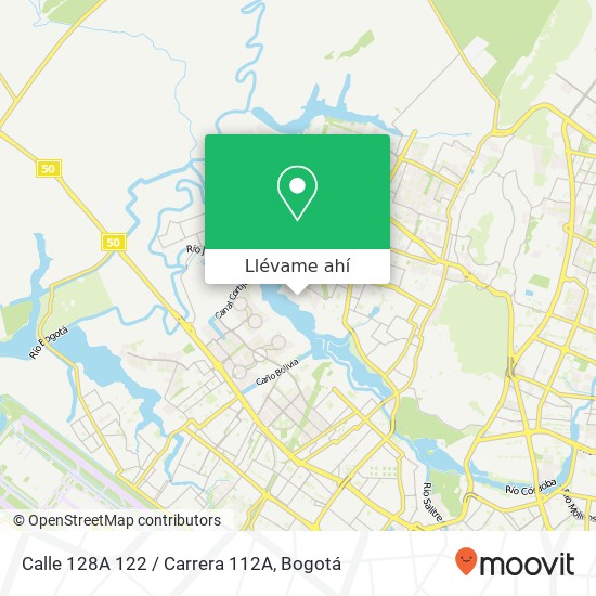 Mapa de Calle 128A 122 / Carrera 112A