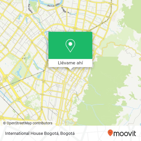 Mapa de International House Bogotá