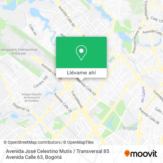 Mapa de Avenida José Celestino Mutis / Transversal 85 Avenida Calle 63