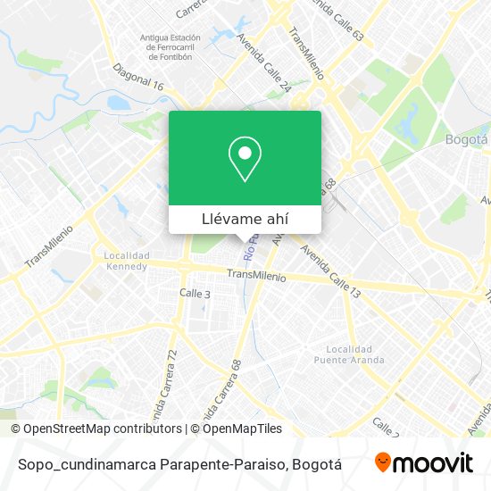 Mapa de Sopo_cundinamarca Parapente-Paraiso