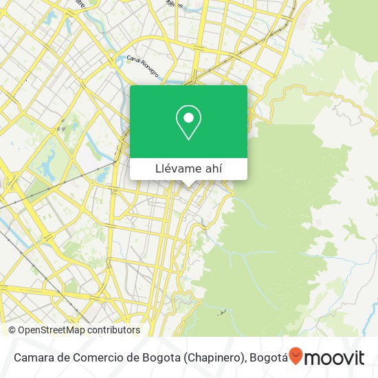 Mapa de Camara de Comercio de Bogota (Chapinero)